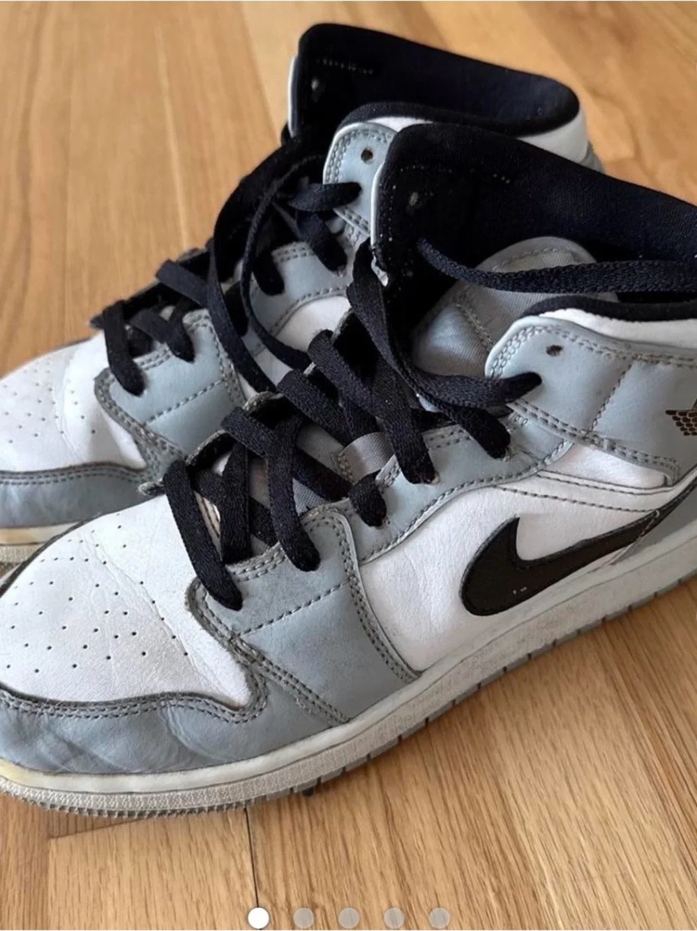 Nike' Black & Gray High-Top Sneakers